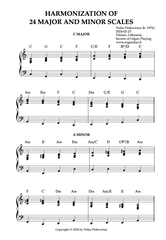 Harmonization of 24 Major and Minor Scales