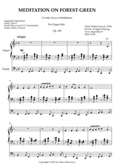 Meditation on Forest Green, Op. 189 (Organ Solo) by Vidas Pinkevicius