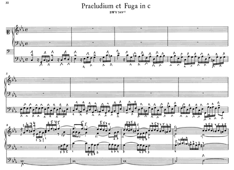 Prelude and Fugue in C minor, BWV 549 by Bach