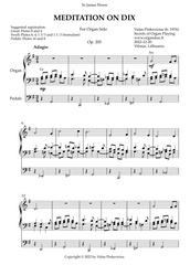 Meditation on Dix, Op. 205 (Organ Solo) by Vidas Pinkevicius