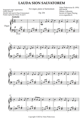 Lauda Sion Salvatorem, Op. 234 (Organ Solo) by Vidas Pinkevicius