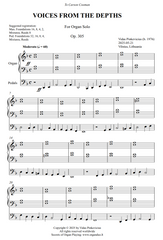 Voices from the Depths, Op. 305 (Organ Solo) by Vidas Pinkevicius