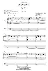 Ave Verum, Op. 371 (Organ Solo) by Vidas Pinkevicius