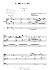 Veni Emmanuel, Op. 46 (Organ Solo) by Ausra Motuzaite-Pinkeviciene