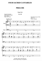 Four Sacred Cantabiles, Op. 448 (Organ Solo) by Vidas Pinkevicius