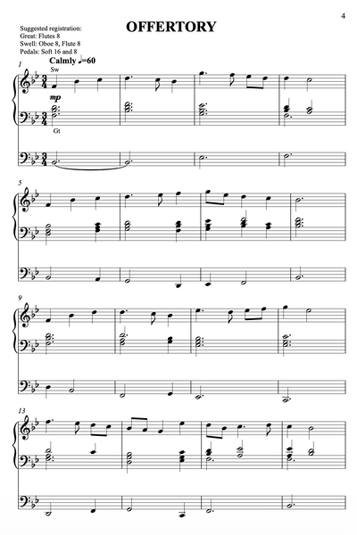 Four Sacred Cantabiles, Op. 448 (Organ Solo) by Vidas Pinkevicius