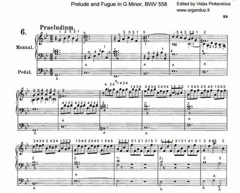 Prelude and Fugue in G Minor, BWV 558