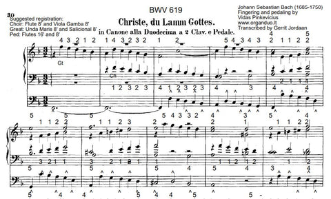 Christe, du Lamm Gottes, BWV 619 by J.S. Bach