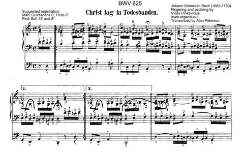 Christ lag in Todesbanden, BWV 625 by J.S. Bach