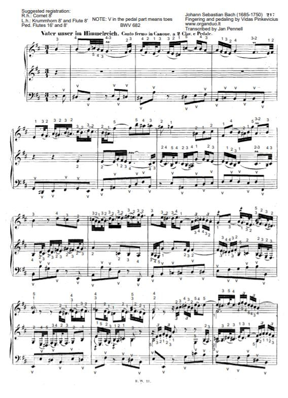 Vater unser im Himmelreich, BWV 682 by J.S. Bach