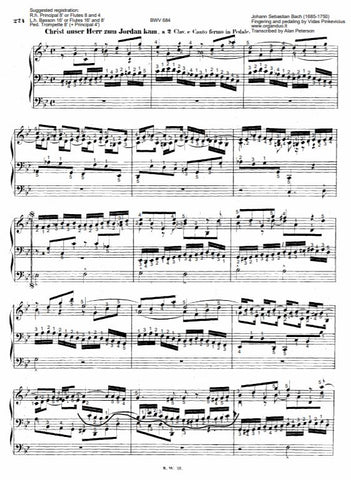 Christ, unser Herr zum Jordan kam, BWV 684 by J.S. Bach