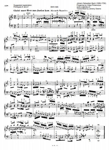 Christ, unser Herr zum Jordan kam, BWV 685 by J.S. Bach