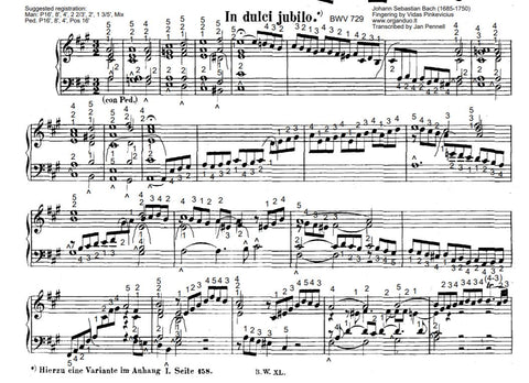 In dulci Jubilo, BWV 729 by J.S. Bach