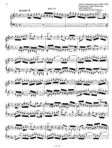 Two Part Invention No. 2 in C Minor, BWV 773 by J.S. Bach