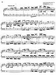 Three Part Sinfonia No. 12 in A Major, BWV 798 by J.S. Bach with complete fingering