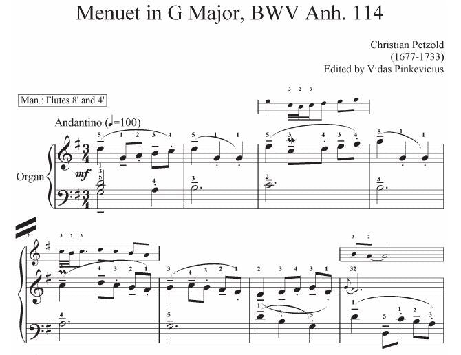 Deciphering Menuet in G Major