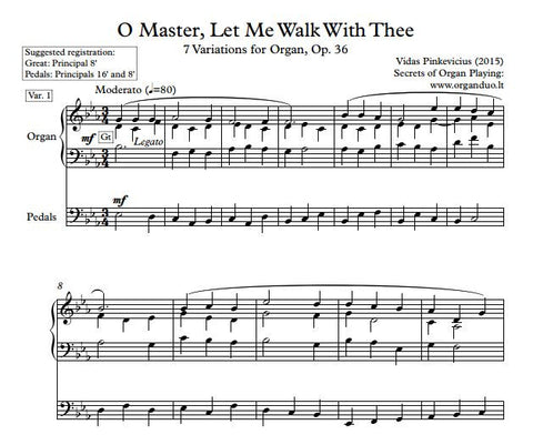 Op. 36: O Master Let Me Walk With Thee (2015) by Vidas Pinkevicius