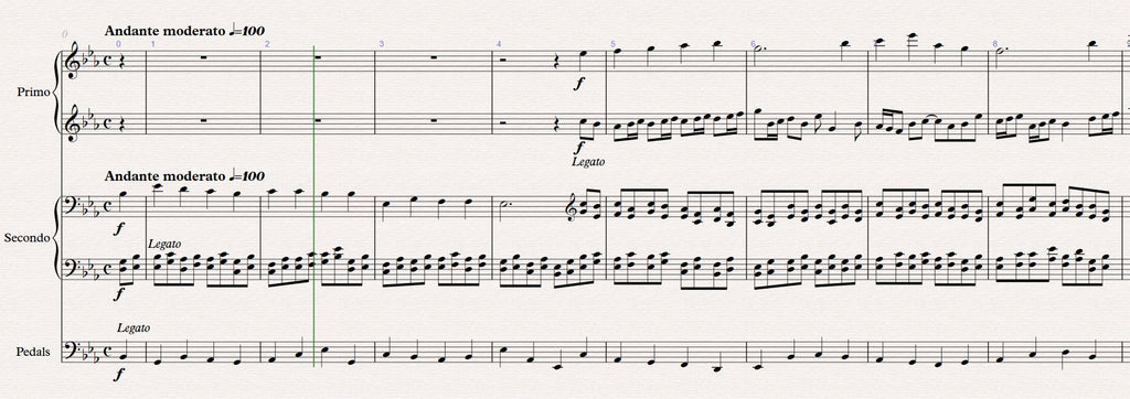 The Advent of Our God, Op. 70 (2019) for organ duet by Vidas Pinkevicius