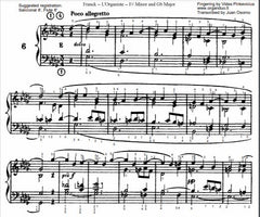Poco Allegretto in Gb Major 2 from L'Organiste by Cesar Franck with Fingering