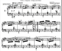 Quasi andante in D Major from L'Organiste by Cesar Franck with Fingering