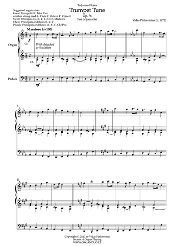 Trumpet Tune, Op. 76 by Vidas Pinkevicius