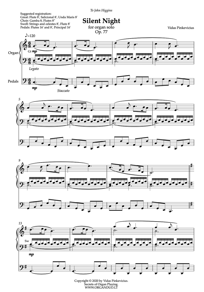 Silent Night, Op. 77 by Vidas Pinkevicius