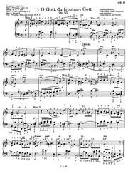 O Gott, du frommer Gott, Op. 122 No. 7 by Johannes Brahms with fingering