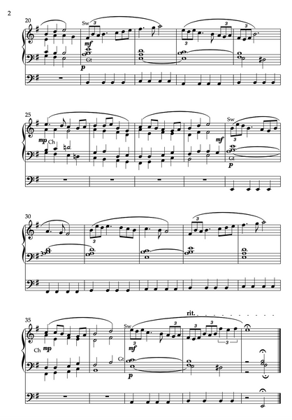 Ukrainian Folk Song "Farewell, Dear Country Home" for Organ solo, Op. 81 (2022) by Vidas Pinkevicius