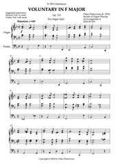 Voluntary in F Major, Op. 115 (Organ Solo) by Vidas Pinkevicius (2022)