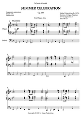 Summer Celebration, Op. 133 (Organ Solo) by Vidas Pinkevicius (2022)