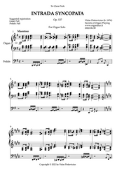 Intrada Syncopata, Op. 137 (Organ Solo) by Vidas Pinkevicius (2022)
