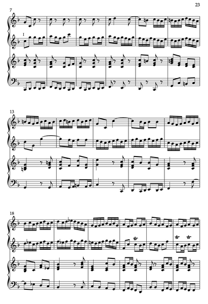 Brandenburg Concerto No. 2 in F Major, BWV 1047 by J.S. Bach (Organ Duet)