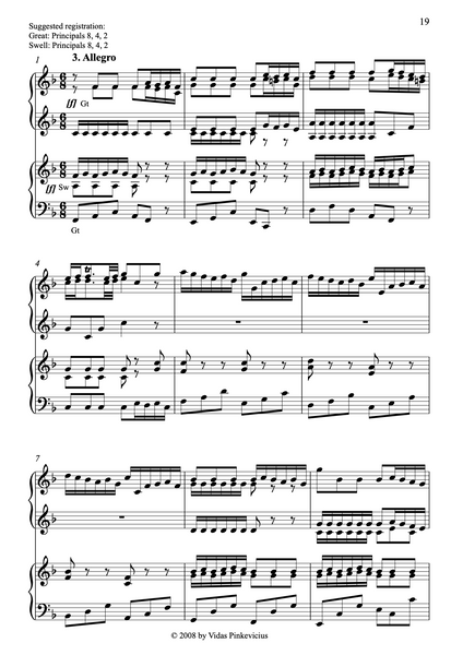Brandenburg Concerto No. 1 in F Major, BWV 1046 by J.S. Bach (Organ Duet)