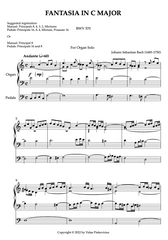 Fantasia in C Major, BWV 570 by J.S. Bach with Fugue in C Major by Vidas Pinkevicius
