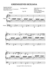 Greensleeves Siciliana, Op. 198 (Organ Solo) by Vidas Pinkevicius