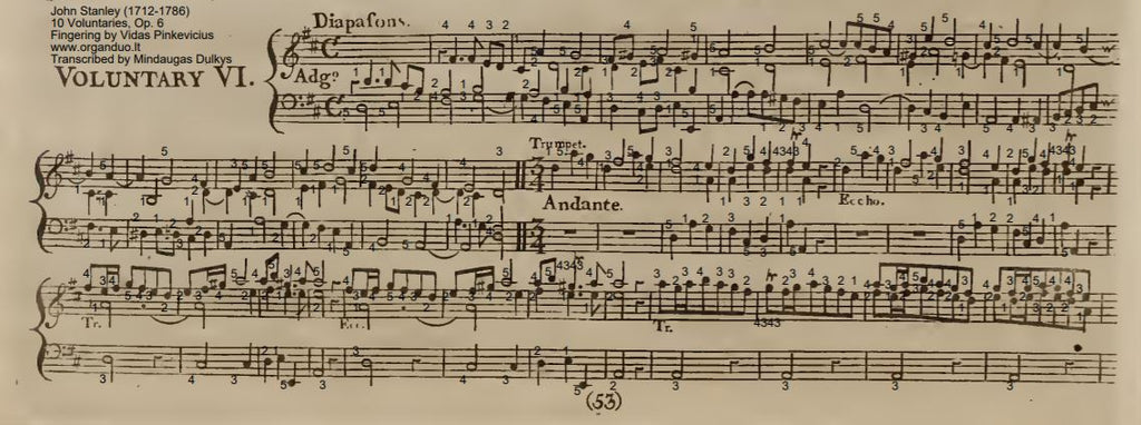 Voluntary in D Major No. 6, Op. 6 by John Stanley