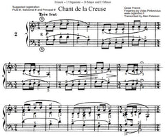 Tres lent in D Minor from L'Organiste by Cesar Franck with Fingering