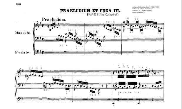 Prelude and Fugue in E minor, BWV 533 by Bach
